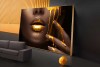 African wall Art Black and Gold Woman Painting Canvas 07M