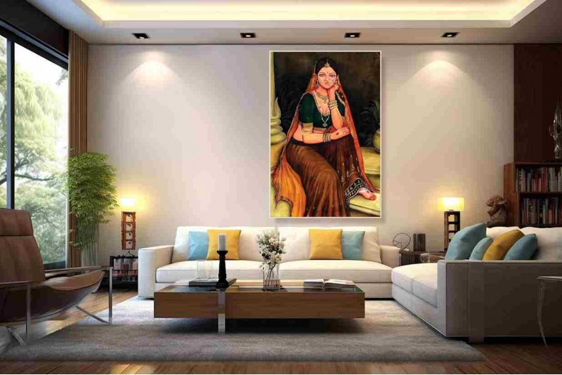 Famous Indian Paintings Indian fine art on Canvas 5