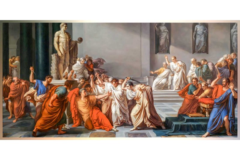 19th century famous painting The death of Caesar painting for bedroom