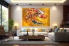 9 koi fish painting Feng Shui Art wealth and Blessings