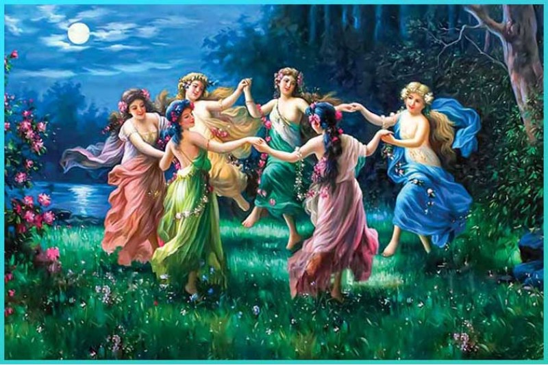 fairy Dance famous oil painting on canvas 19th century fairy dance 013