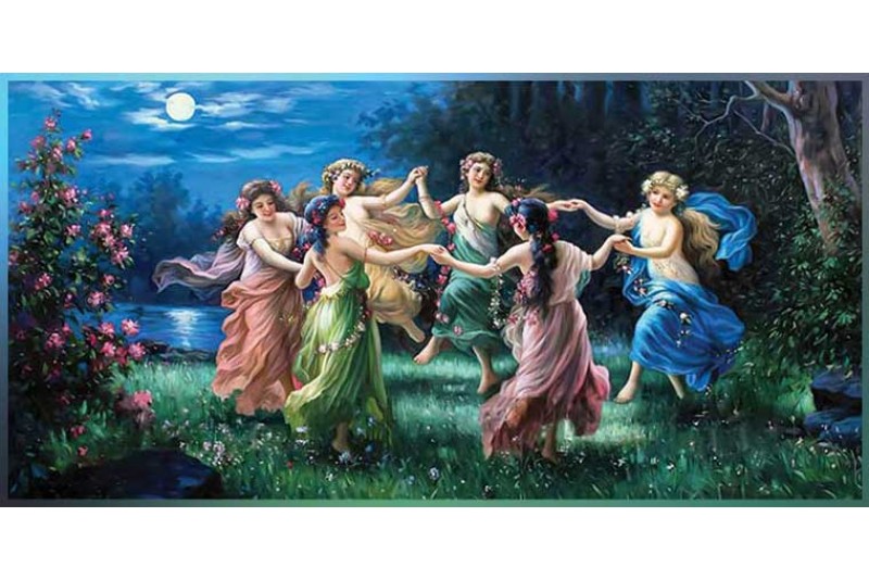 famous oil painting on canvas 19th century fairy dance 016