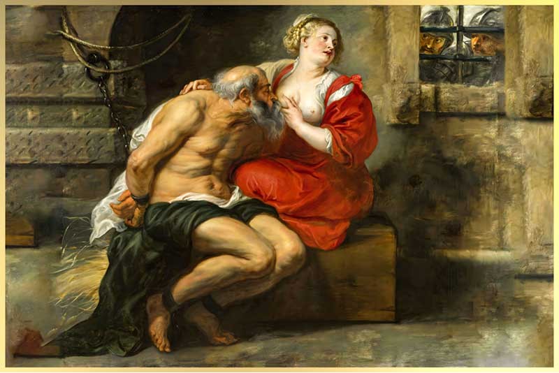 Cimon and Pero Roman Charity Canvas Art Painting