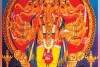 Five-Headed Lord Ganesha painting on Canvas 