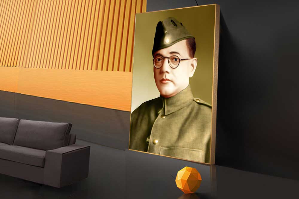 Netaji Subhas Chandra Bose photo painting HD image