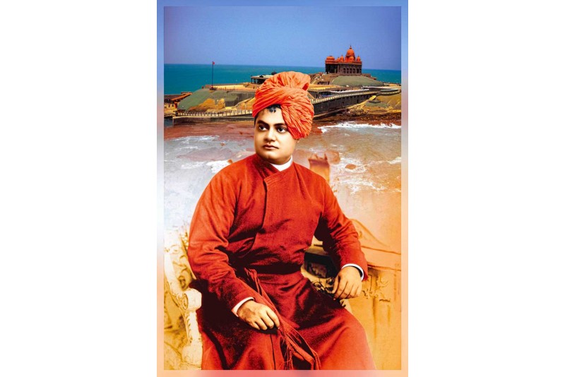 Swami Vivekananda photo print on canvas