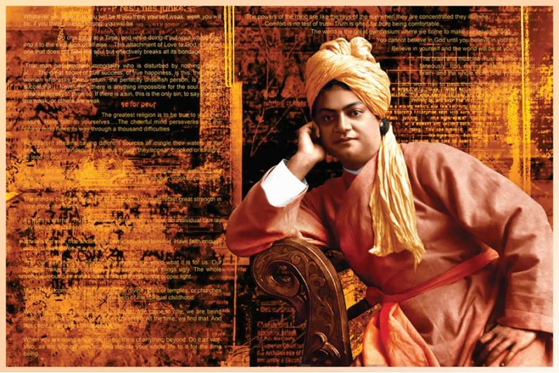swami vivekananda quotes painting on canvas