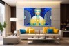 002 Beautiful Buddha Painting on canvas home vastu L