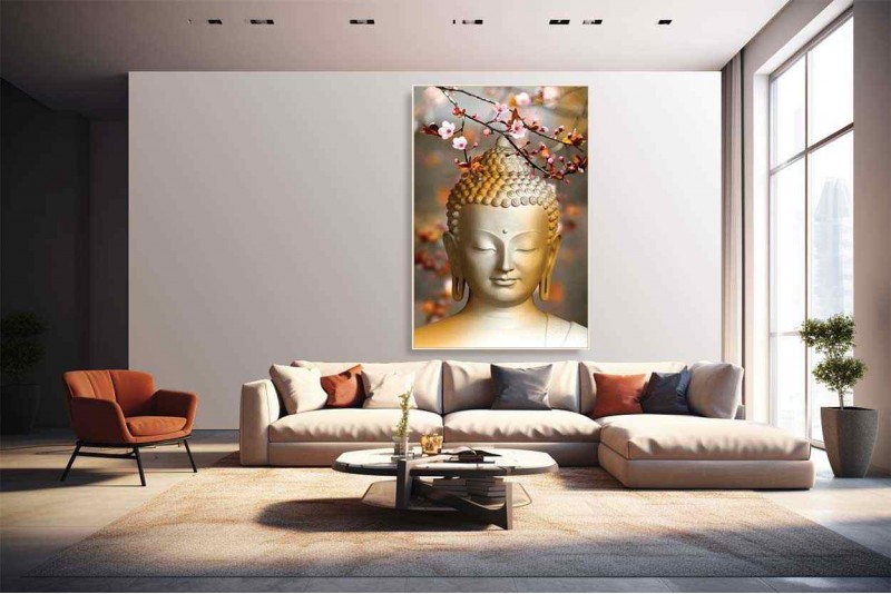 Best meditation buddha painting on canvas bd23
