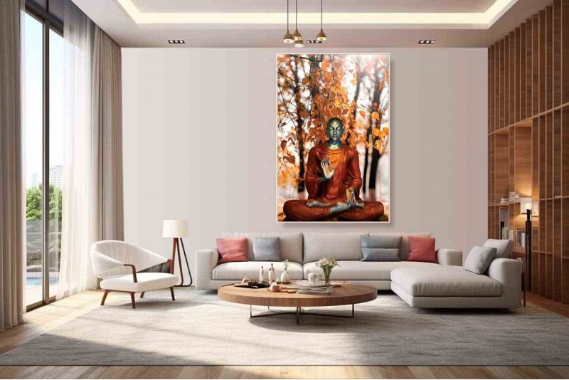 Meditation buddha painting On Canvas 21 Best wall canvas L