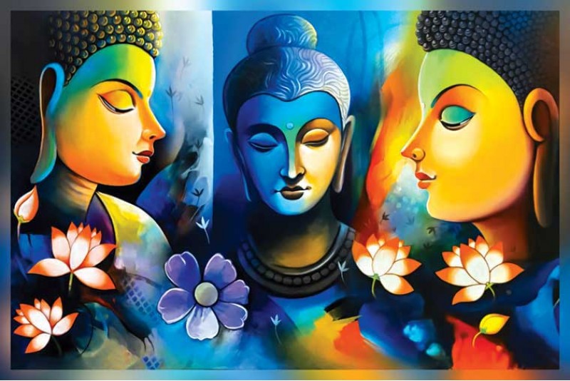 buddha painting on canvas | 2021 best buddha art for home