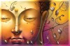 Abstract Buddha face Wall Painting On Canvas best of 20