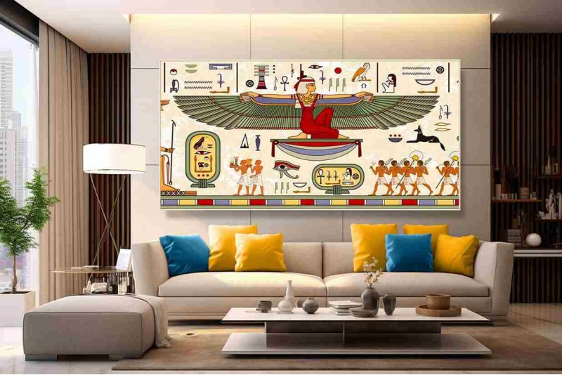 008 Ancient Egyptian Paintings Ancient Egyptian Art canvas M
