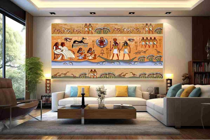010 Ancient Egyptian Paintings Ancient Egyptian Art canvas