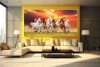 feng shui eight horse vastu painting wall canvas big size canvas L