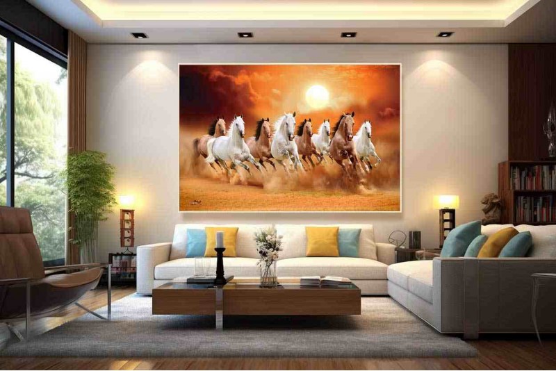 Feng Shui 8 Running Horses Painting best vastu 8 horse