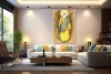 Guru Nanak dev ji painting on canvas for living room big 003