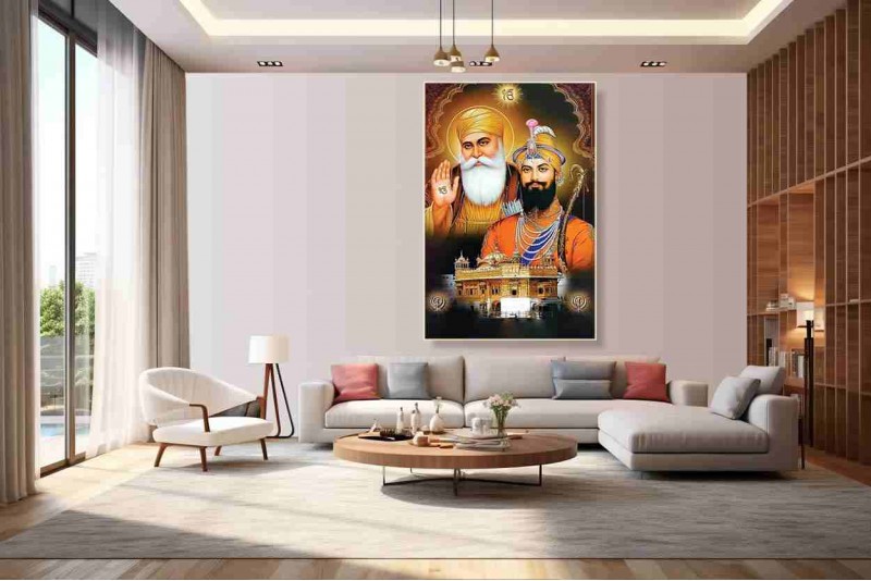 Guru Nanak | Guru Gobind Singh ji painting big size 008