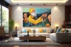 Guru Nanak dev ji painting on canvas for living room big 016L