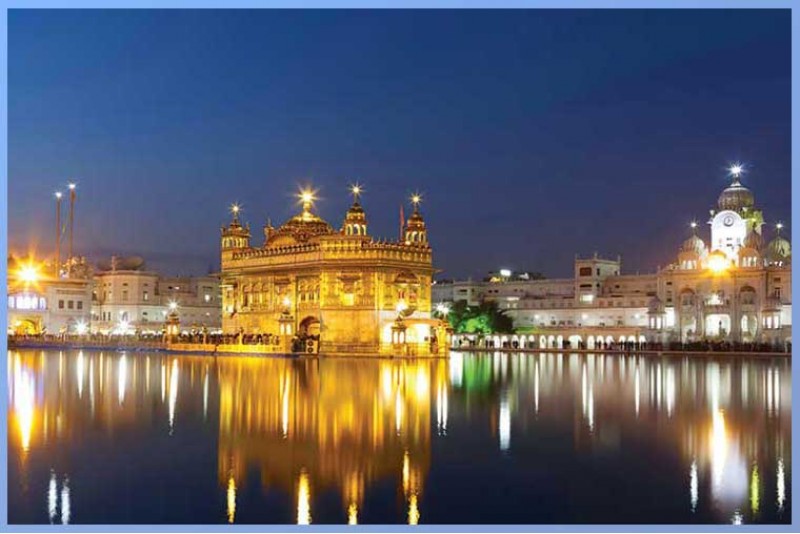 Best Golden Temple Canvas Painting | Sikh Guru Temple 018
