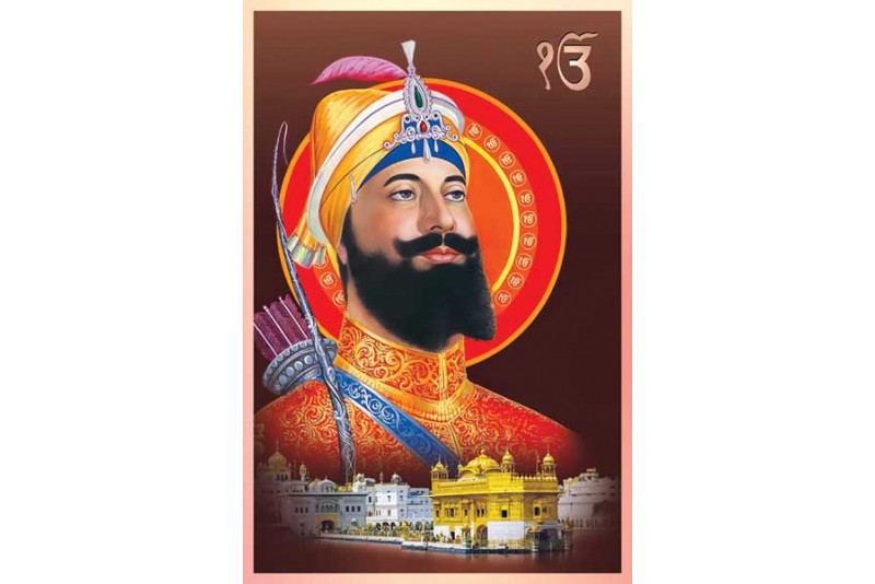 Guru Gobind Singh Ji Painting Canvas for living room big 021