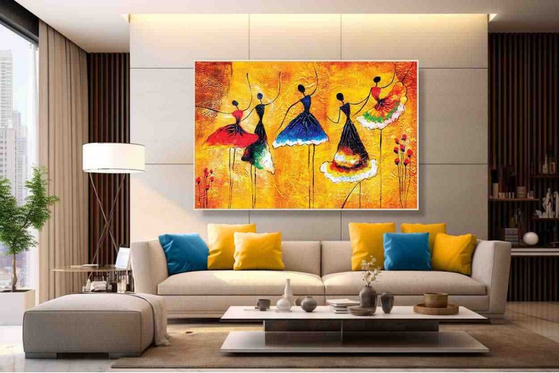 Ballerina Dance painting on canvas abstract Painting 21L