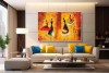 Ballerina Dance painting on canvas abstract Painting 22L