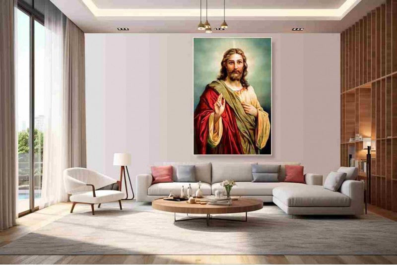 Best Jesus Christ painting on canvas for living room 236