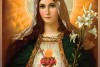 005 Virgin Mary Painting Sacred Heart Mary Portraits