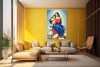 008 Virgin Mary with child Jesus painting on canvas