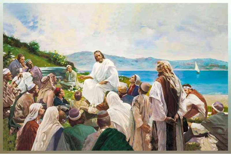 sermon on the mount artwork canvas