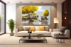 acrylic landscape painting wall scenery for living room