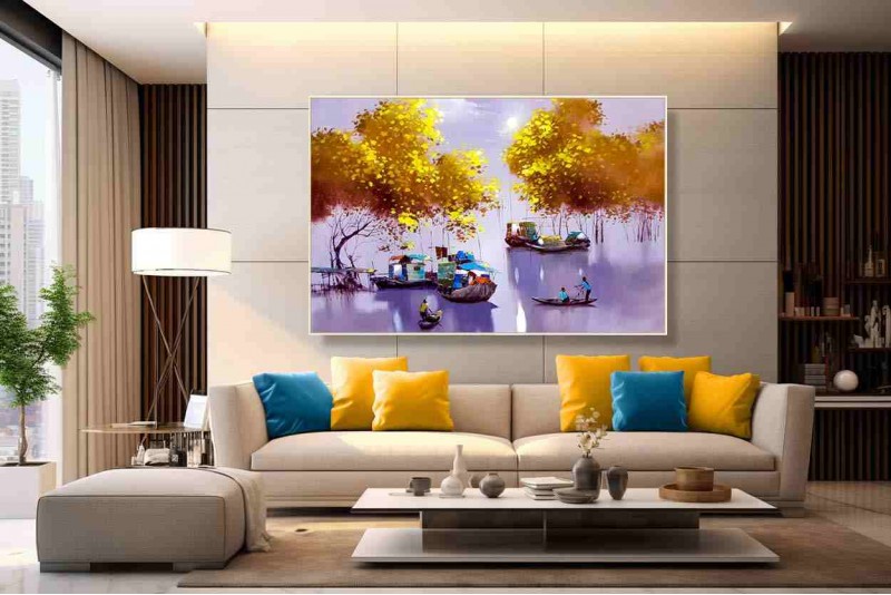 landscape painting wall scenery for bedroom