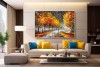 nature autumn painting wall canvas