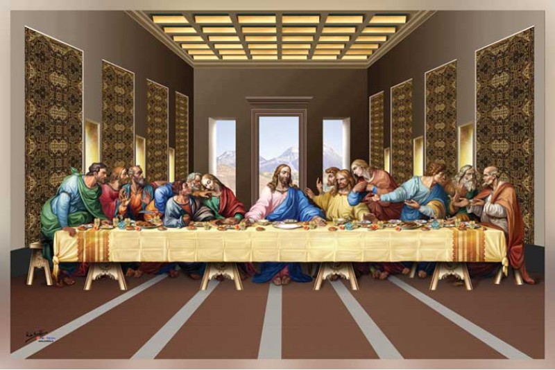 last supper paintings large size wall canvas for living room