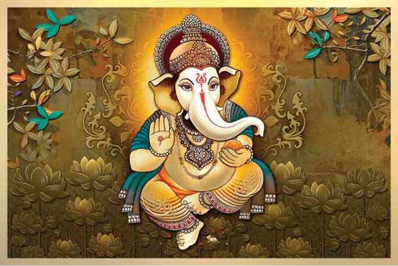 21 Best Lord ganesha painting on canvas for home vastu gp08L