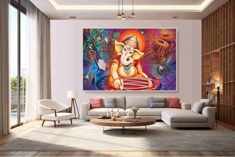 21 Best Lord ganesha painting on canvas for home vastu gp10L