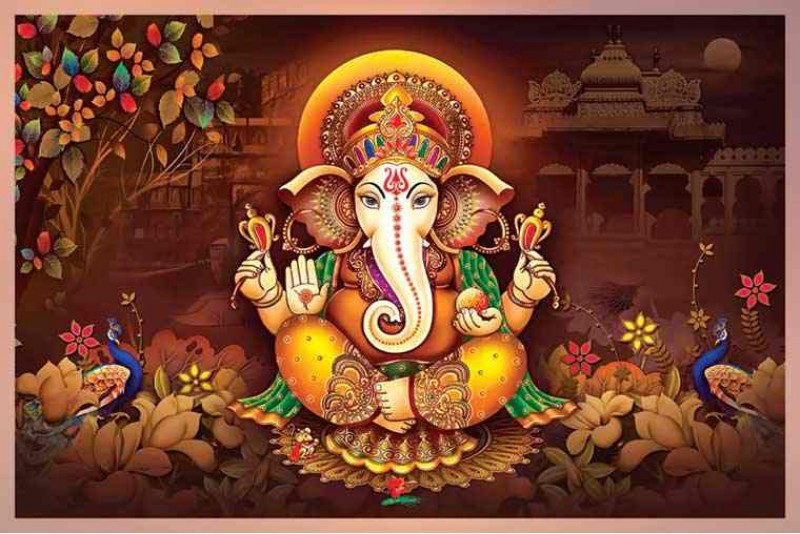 21 Best ganapati bappa painting on canvas for home vastu p18