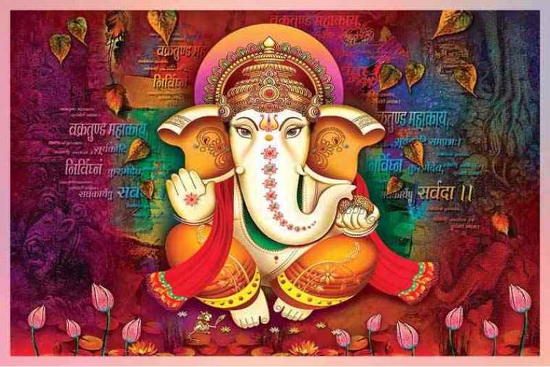 21 Best Lord Ganesha painting on canvas for home vastu gp29L