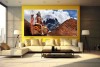 Mount Kailash lord shiva painting HD image on canvas