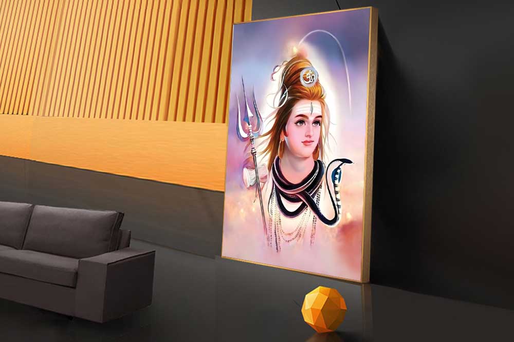 lord shiva images mahadev painting on canvas for living Room