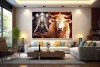 lord shiva with nandi hd images mahadev painting on canvas 