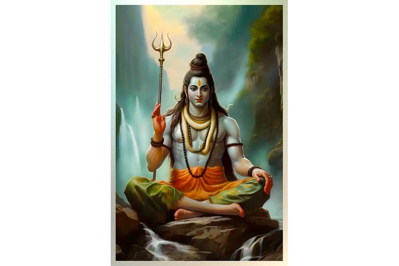 mahakal mahadev bholentah lord shiva painting on canvas