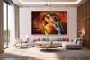 Beautiful radha krishna painting hd wall canvas for bedroom 24OL