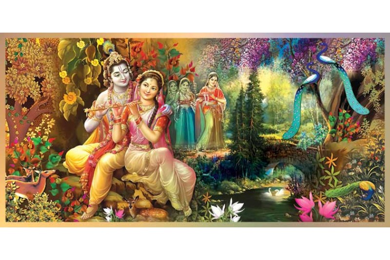 21 Best Radha Krishna Painting On Canvas HD image L