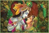 Best Radha Krishna Painting decorative large size canvas c12