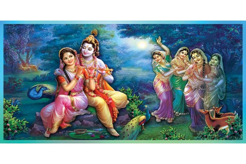21 Beautiful Radha Krishna Painting On Canvas KR024