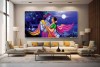 21 Beautiful Radha Krishna Painting On Canvas KR027