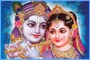 0235 Beautiful Radha Krishna Painting On Canvas HD image