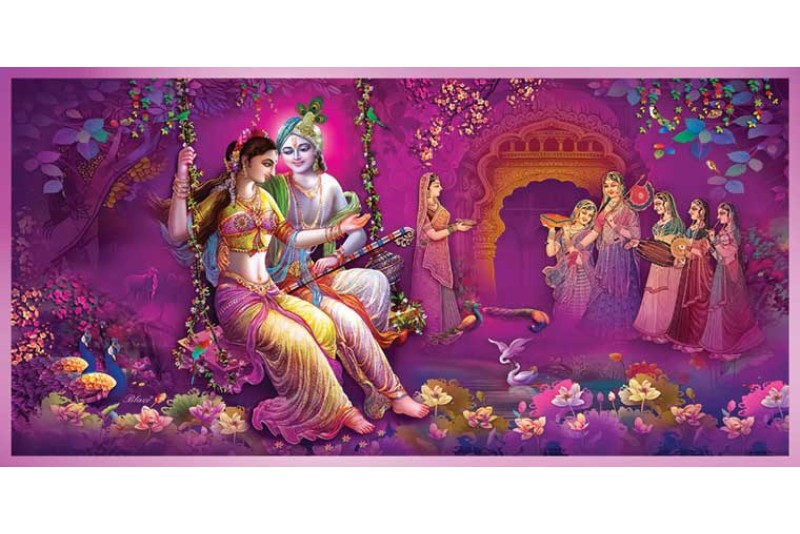 21 Best Radha Krishna Painting On Canvas KR010